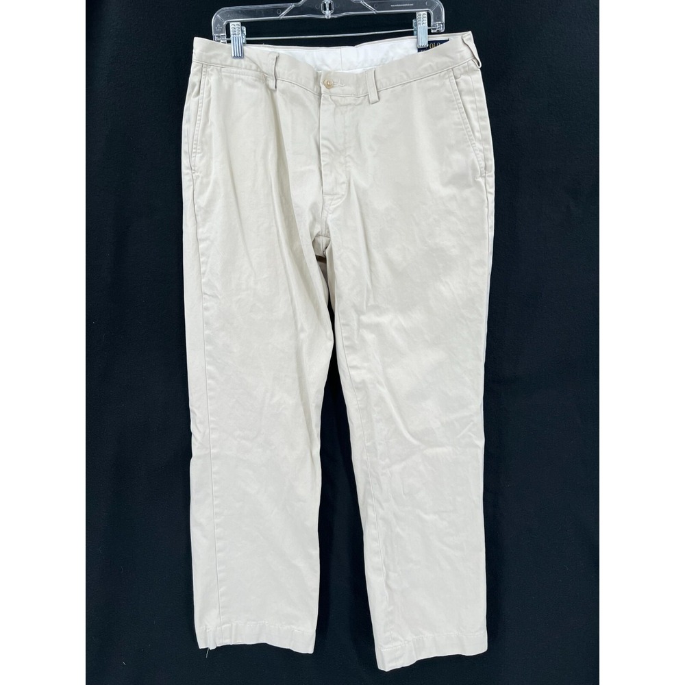 Polo Ralph Lauren Chino Pants Mens Size 36x32 Khaki Beige Classic Fit Cotton